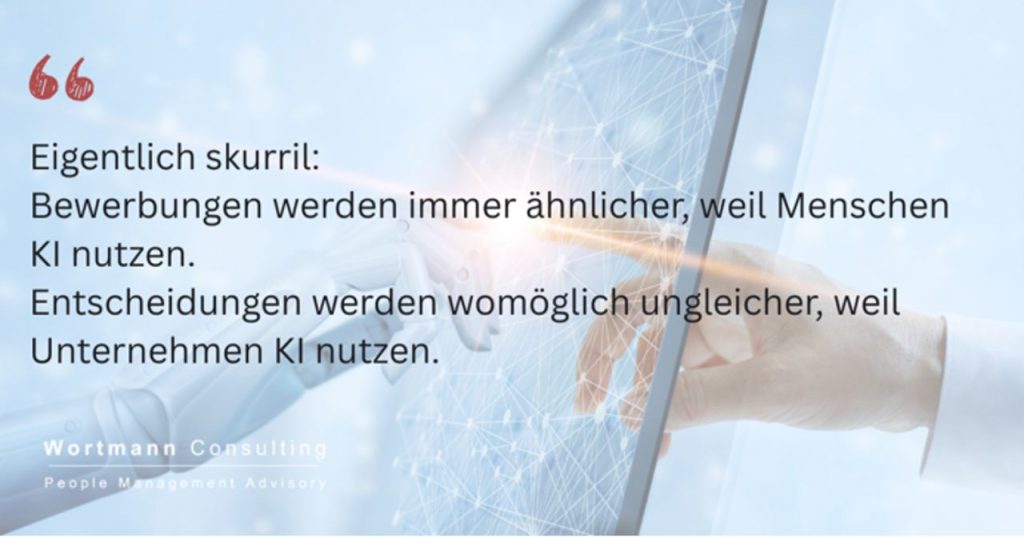 Jede zweite Bewerbung entsteht mit KI 2 Bewerbung mit KI Frank Wortmann